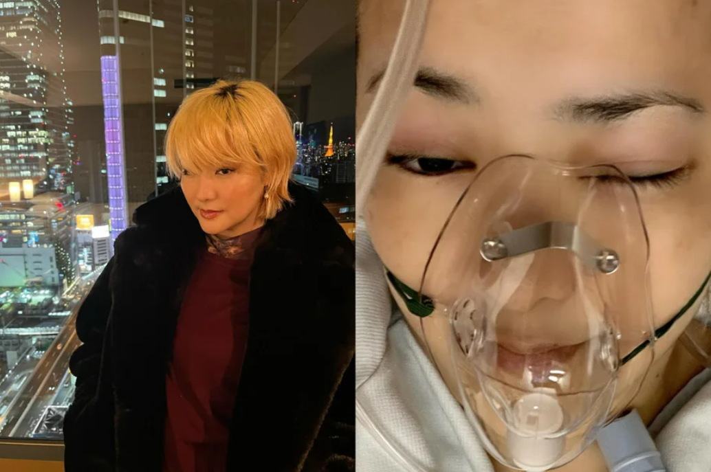 希良梨IG PO出黑底白字告知病危。(圖/翻攝希良梨IG)